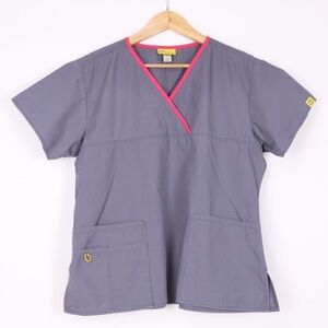 Wonderwink Charlie Y-Neck Scrub Top